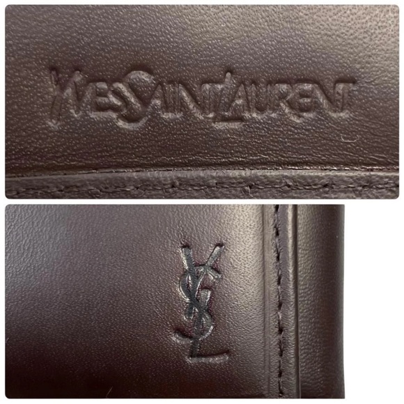 Yves Saint Laurent Rich Brown Leather Wallet - Picture 11 of 12